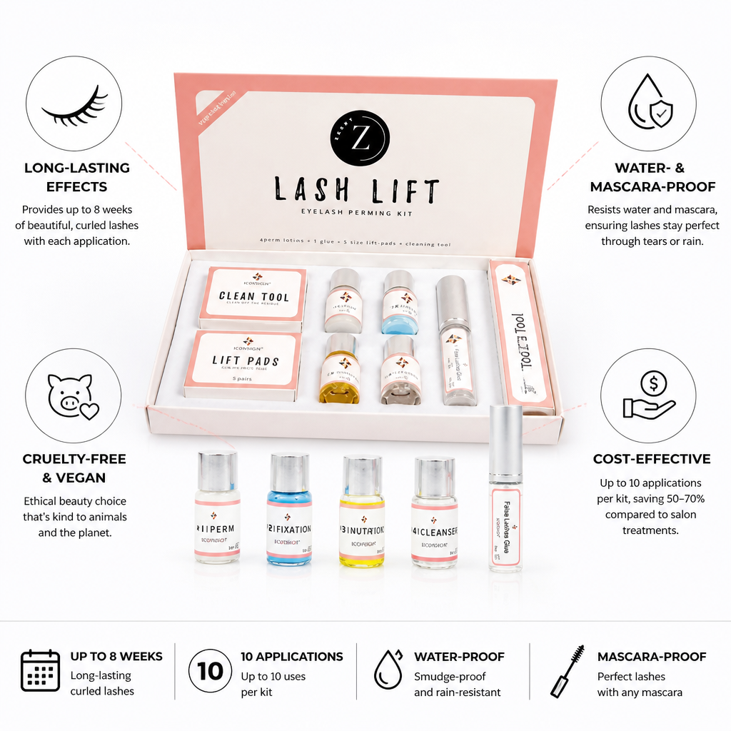 Lash Lift Kit Vegan Cruelty-Free Up to 8 Weeks
