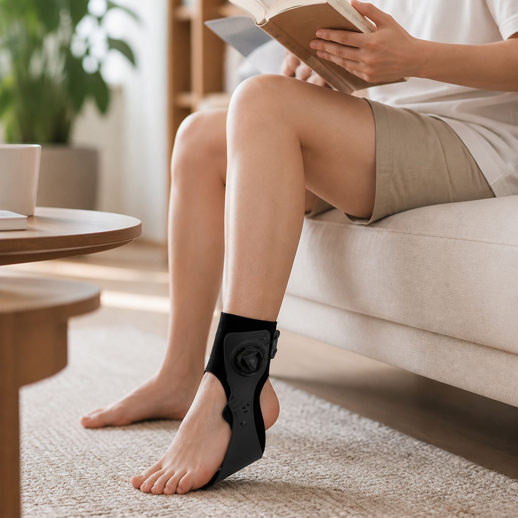 Lightweight Half-Foot Foot Drop Ankle Support Brace