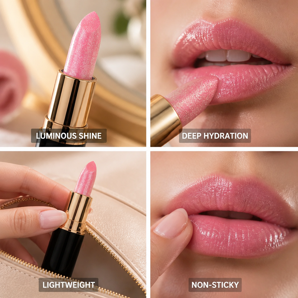 Lip Gloss Lightweight Non-Sticky Luminous Shine