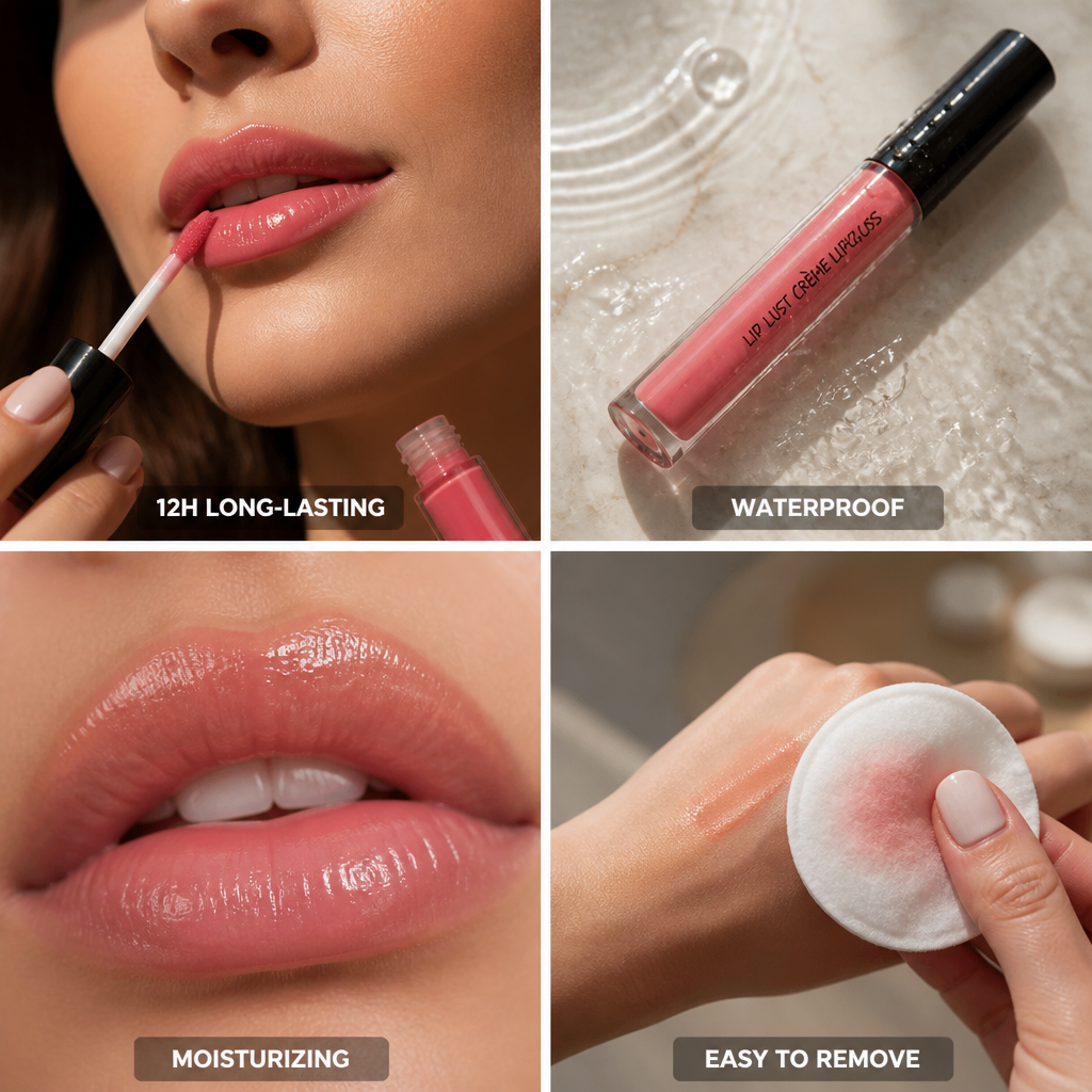 Lip Gloss Waterproof 12 Hour Moisturizing & Non-Sticky