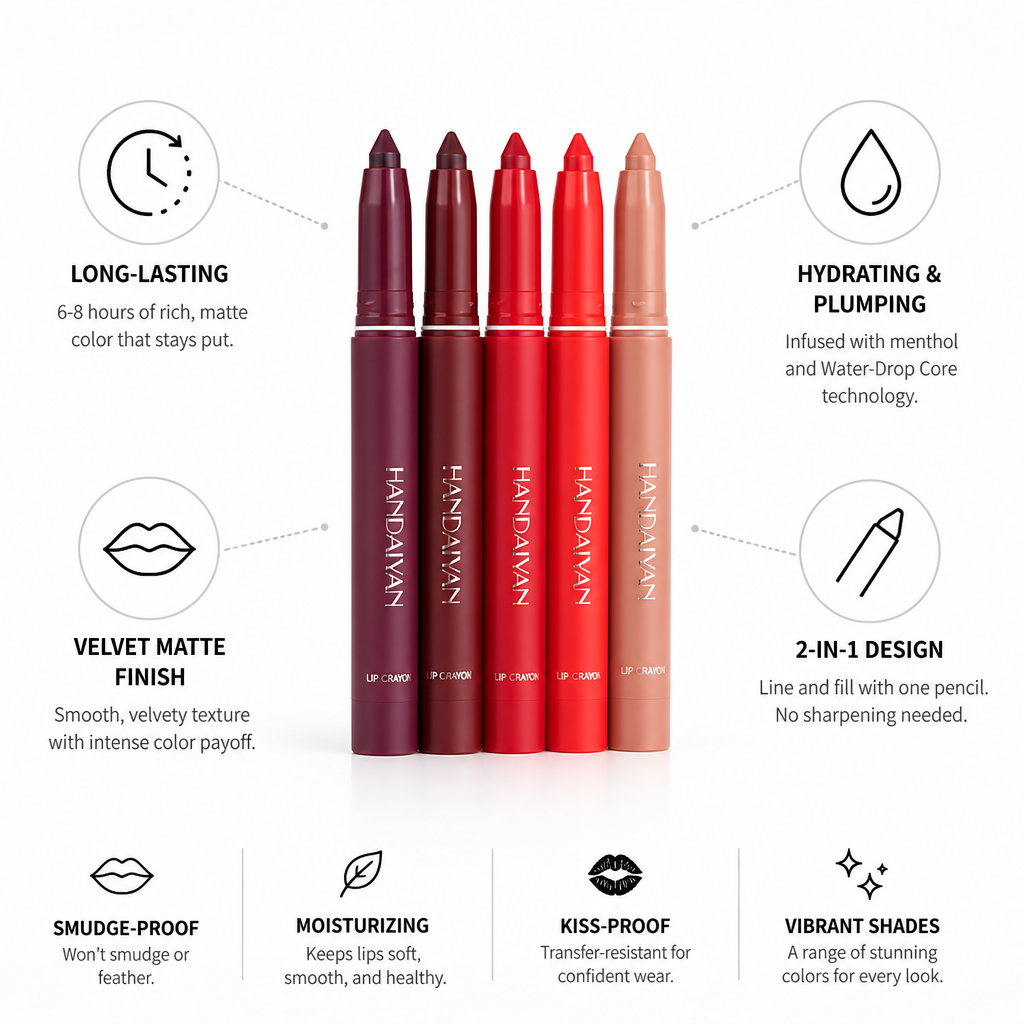 Lip Liner & Lipstick Velvet Matte Hydrating