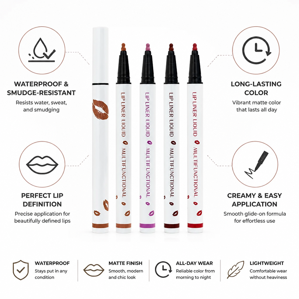 Lip Liner Matte Waterproof & Smudge-Resistant