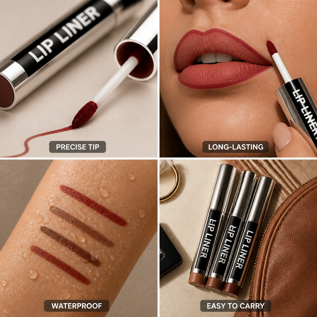 Lip Liner Waterproof Long-Lasting Precision Tip