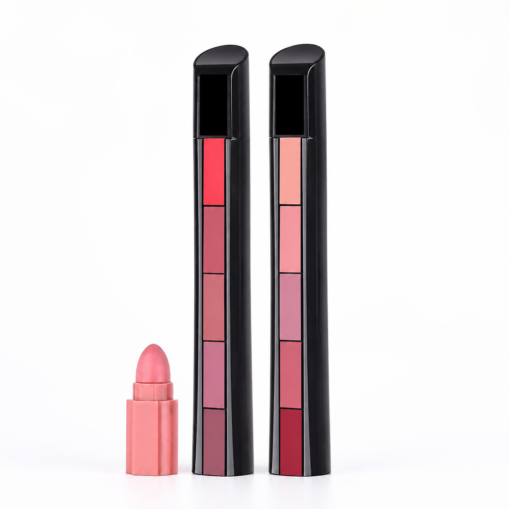 Lipstick Set 5-in-1 Switchable 10 Colors Hydrating Beeswax
