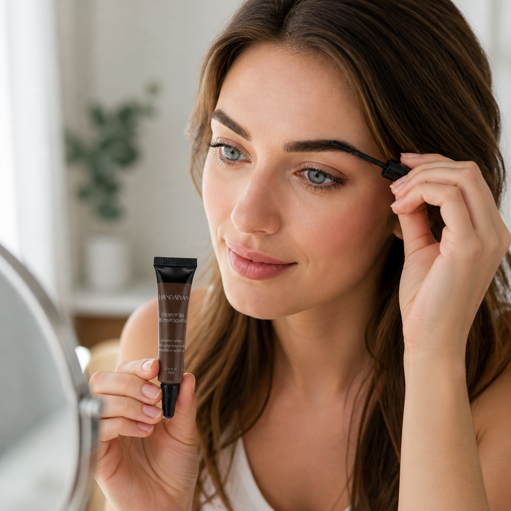 Liquid Brow Gel Waterproof 24H Natural Finish With Brush