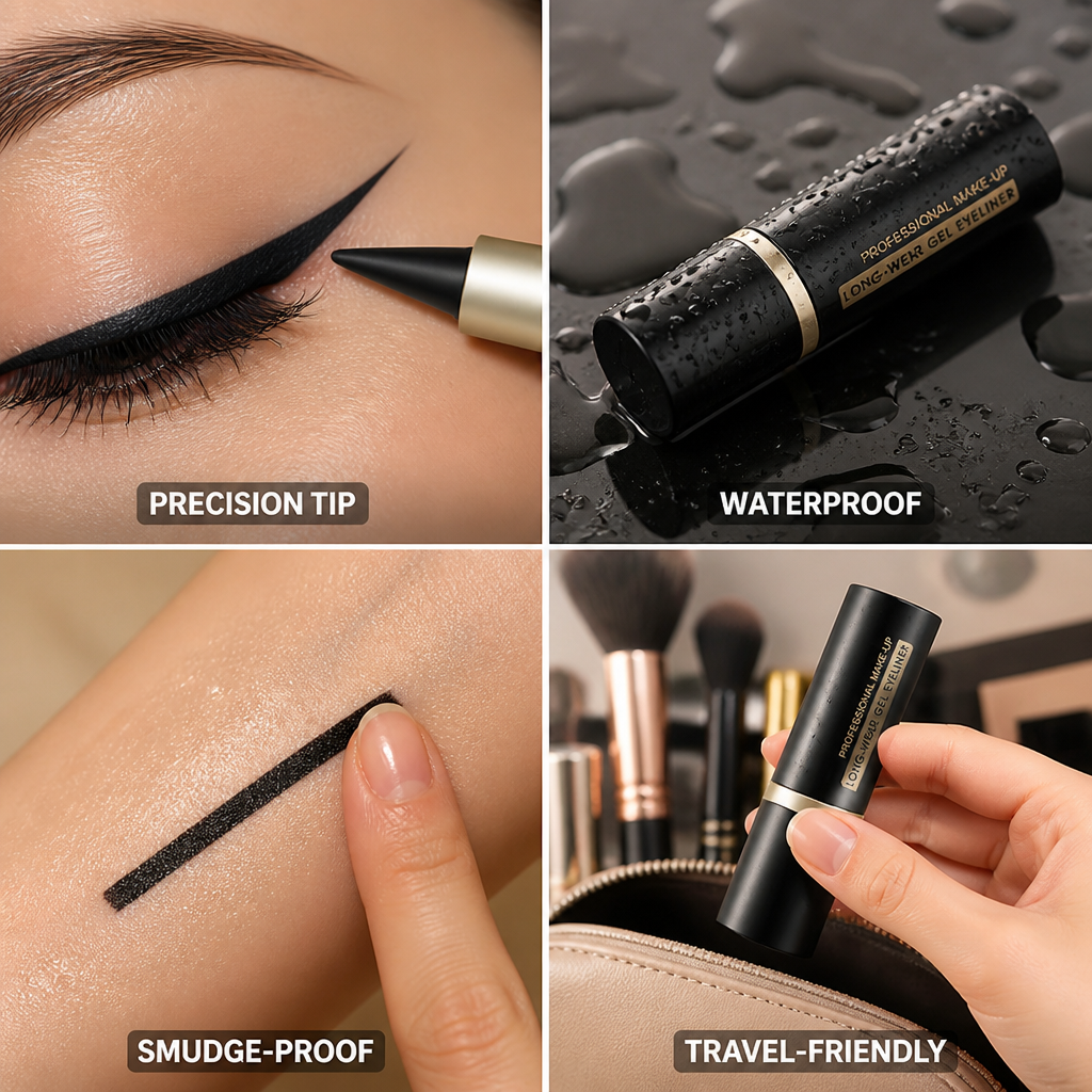 Liquid Eyeliner Pen Waterproof & Smudge-Proof Precision Felt Tip