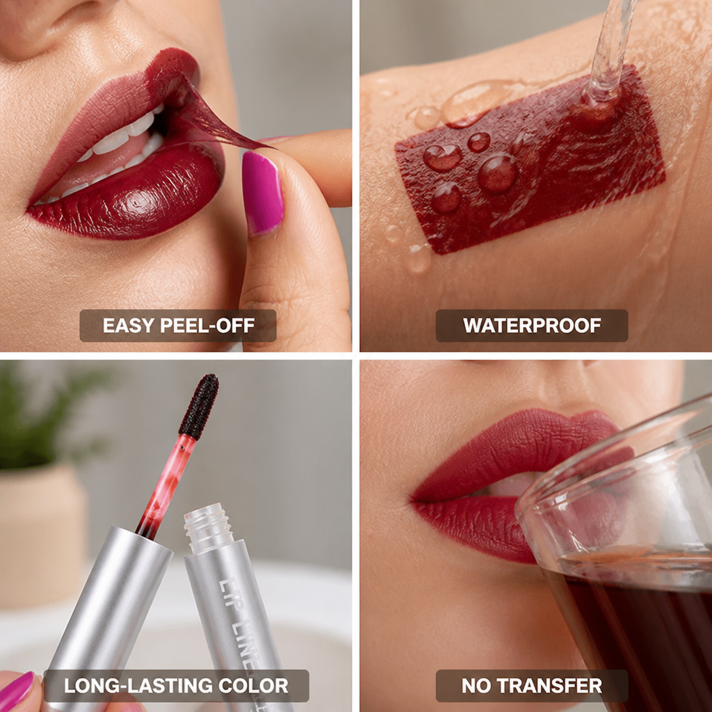 Liquid Lipstick Peel-Off Waterproof 12-Hour