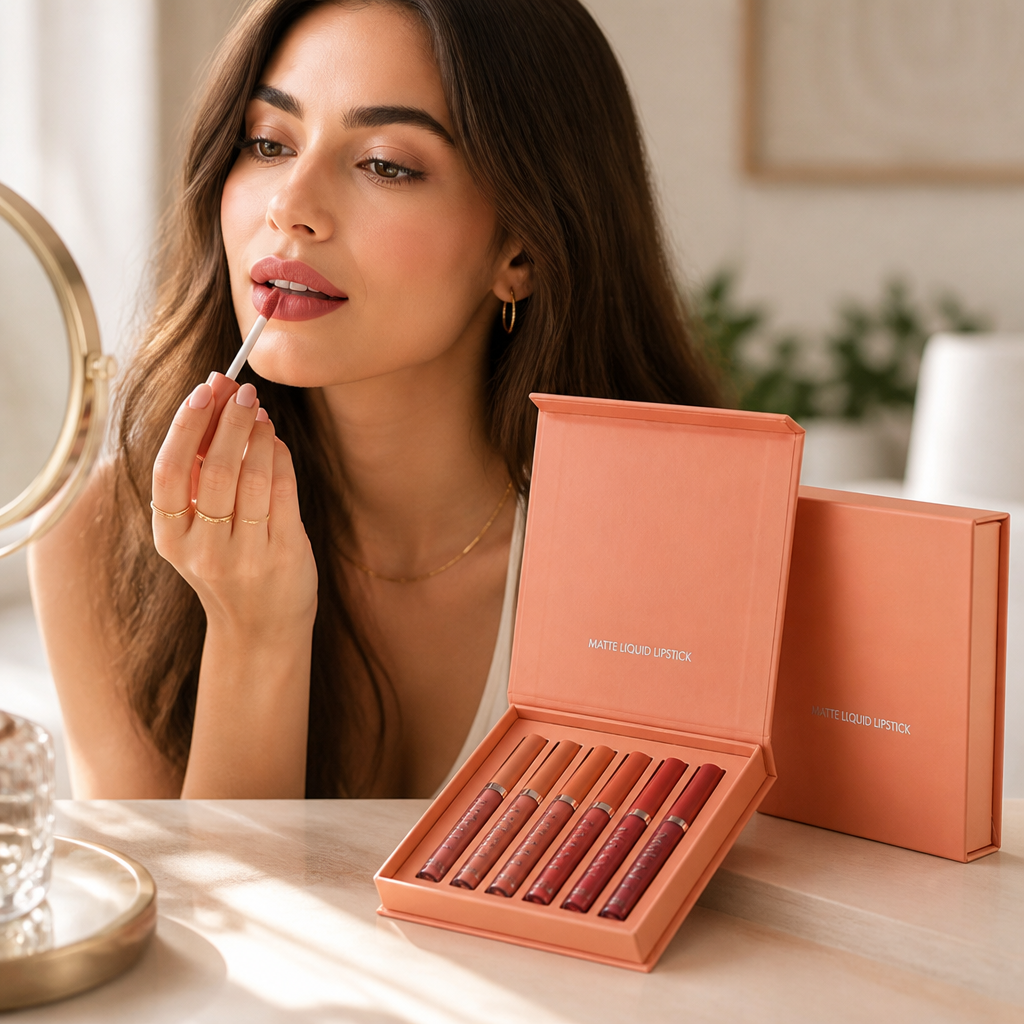 Liquid Lipstick Set Ultra-Matte Long-Lasting Six Shades