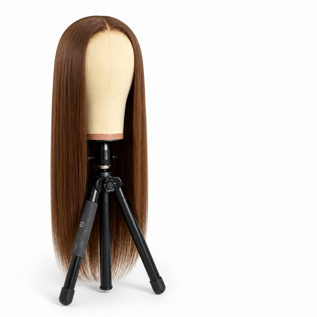 Long Straight Wig Pre-Plucked Hairline Heat-Resistant Fiber