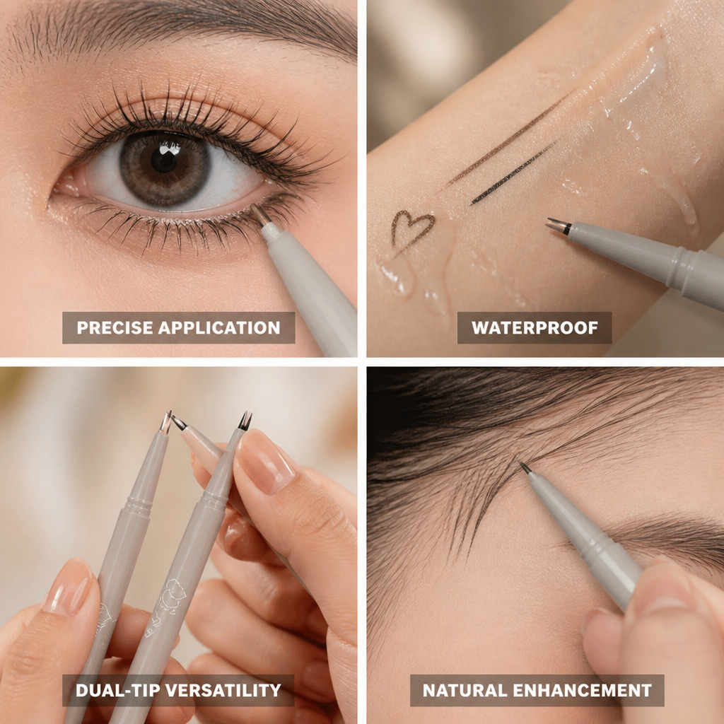 Lower Lash Eyeliner Dual-Tip Precision Waterproof