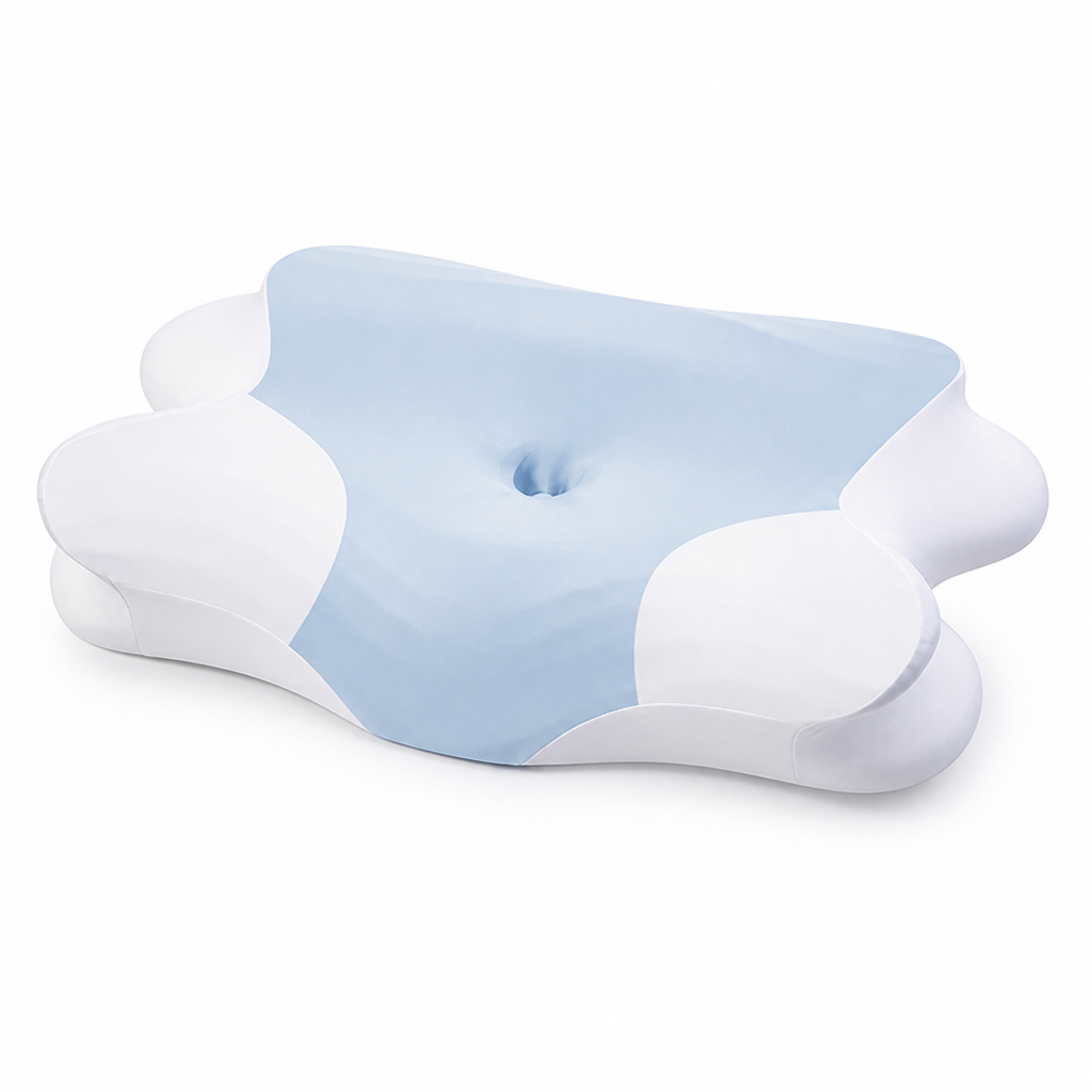 Lumbar Support Cushion Contoured Ergonomic Breathable & Washable Cover