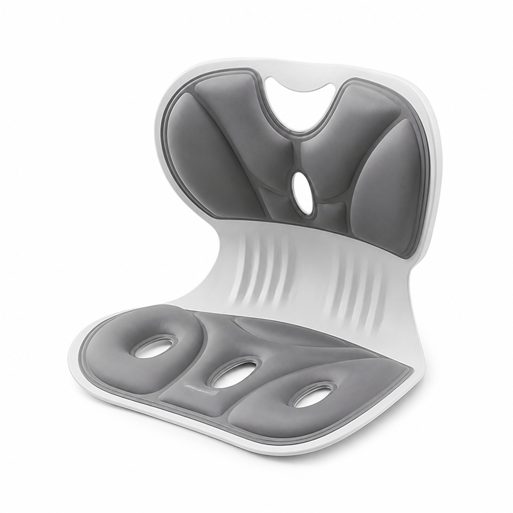 Lumbar Support Cushion Ergonomic Contoured Universal Fit Easy Clean