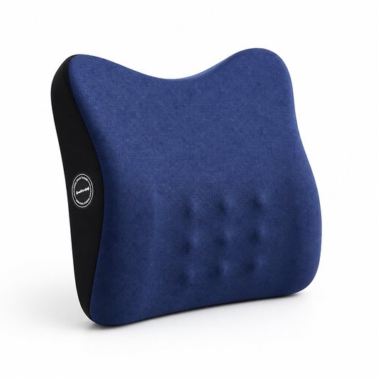 Lumbar Support Cushion Ergonomic Memory Foam Removable Cover