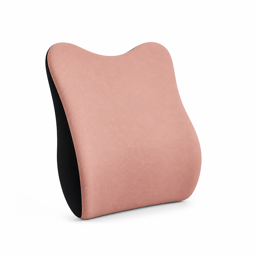 Lumbar Support Cushion Ergonomic Memory Foam Removable Cover