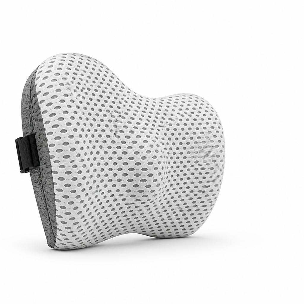 Lumbar Support Cushion Memory Foam Removable Mesh Cover