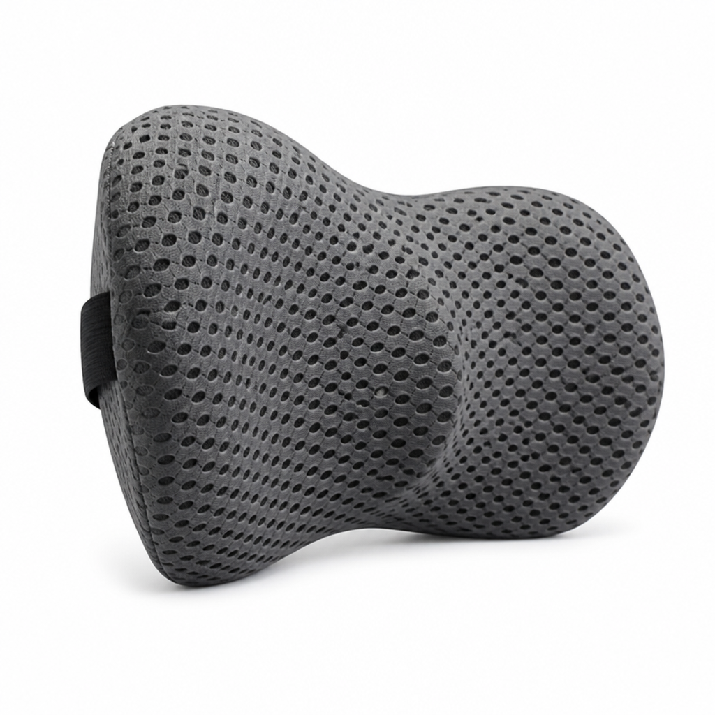 Lumbar Support Cushion Memory Foam Removable Mesh Cover