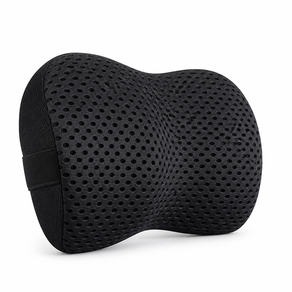 Lumbar Support Cushion Memory Foam Removable Mesh Cover