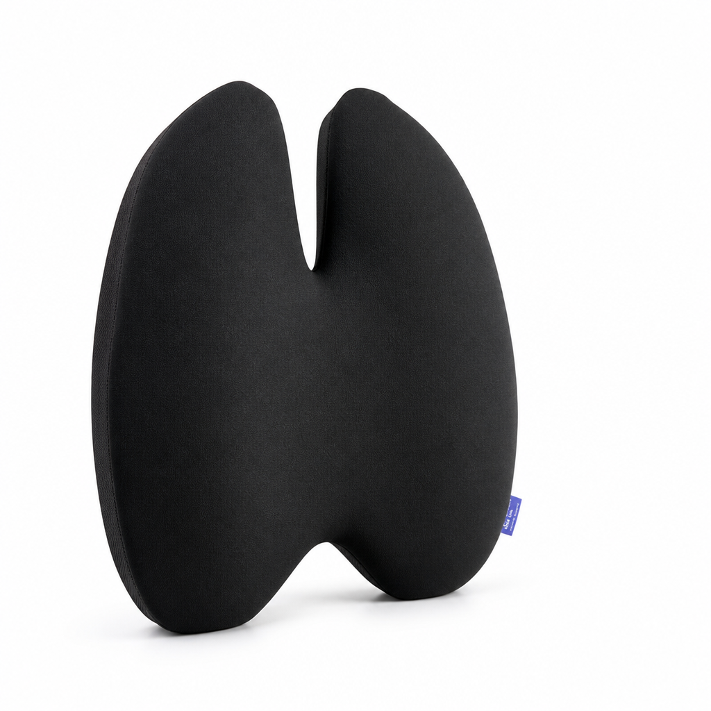 Lumbar Support Pillow Contoured Ergonomic Memory Foam & Strap