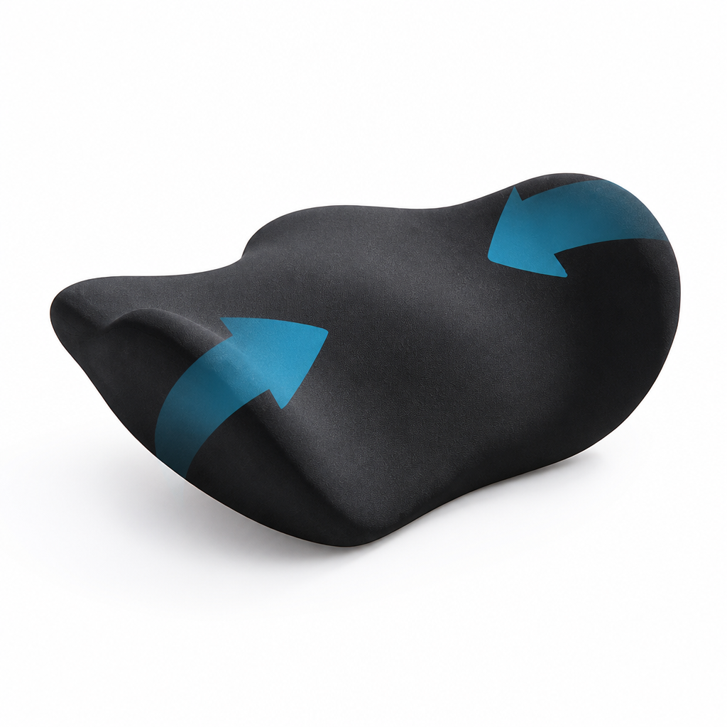 Lumbar Support Pillow Contouring Memory Foam Washable Cover