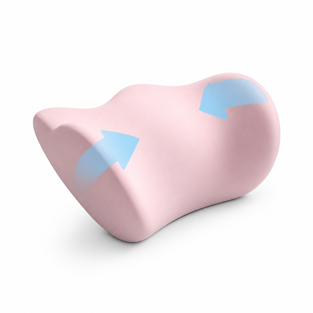 Lumbar Support Pillow Contouring Memory Foam Washable Cover