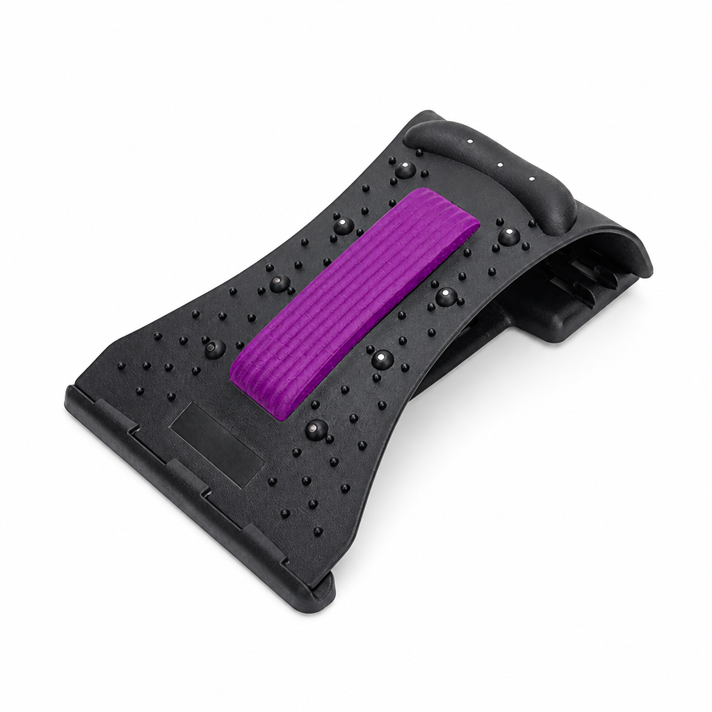 Magnetic Massage and Acupressure Back and Neck Stretcher (4-Level Adjustable)