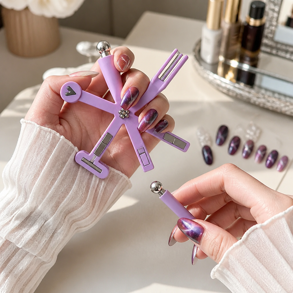 Magnetic Nail Art Tool Cat-Eye Effect 8 Magnetic Heads