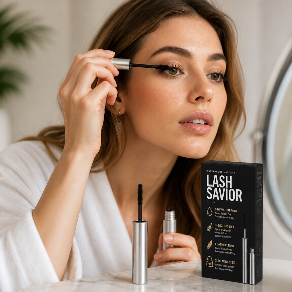 Mascara 360° Spiral Brush Lash-Lifting Smudge-Proof & Waterproof