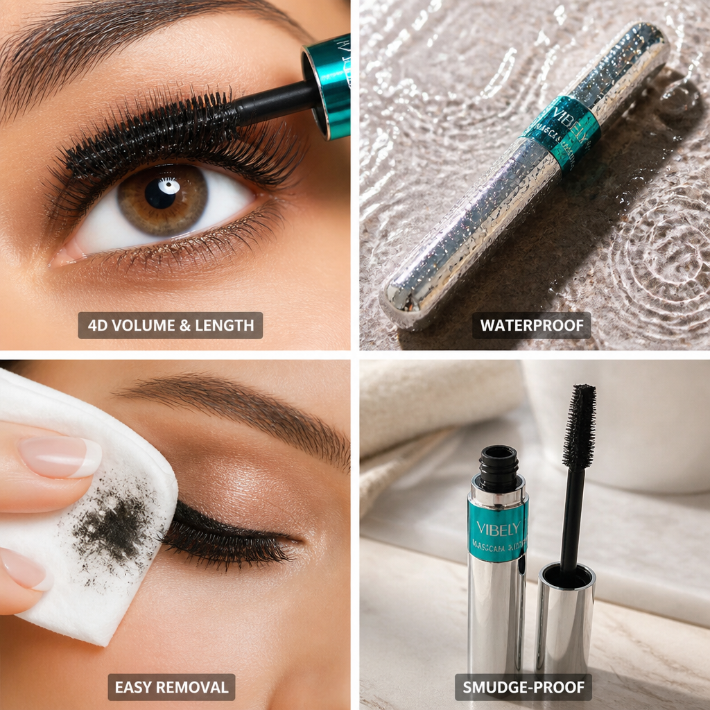 Mascara 4D Volume & Length Waterproof & Smudge-Proof
