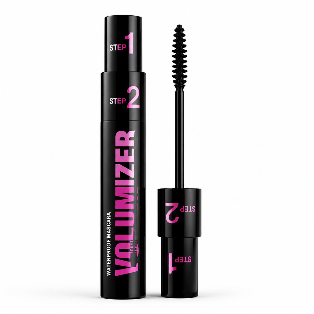 Mascara Dual-Effect Brush Curling & Volumizing Waterproof Smudge-Proof