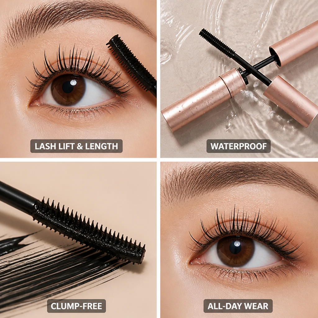 Mascara Lash-Lift & Volumizing Waterproof Clump-Free