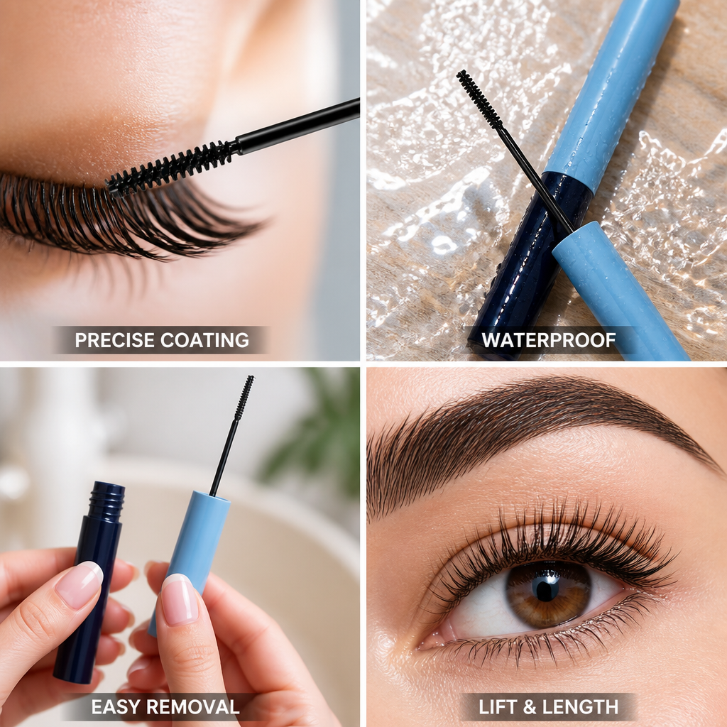 Mascara Micro-Brush 2.5mm Lash-Lifting Waterproof