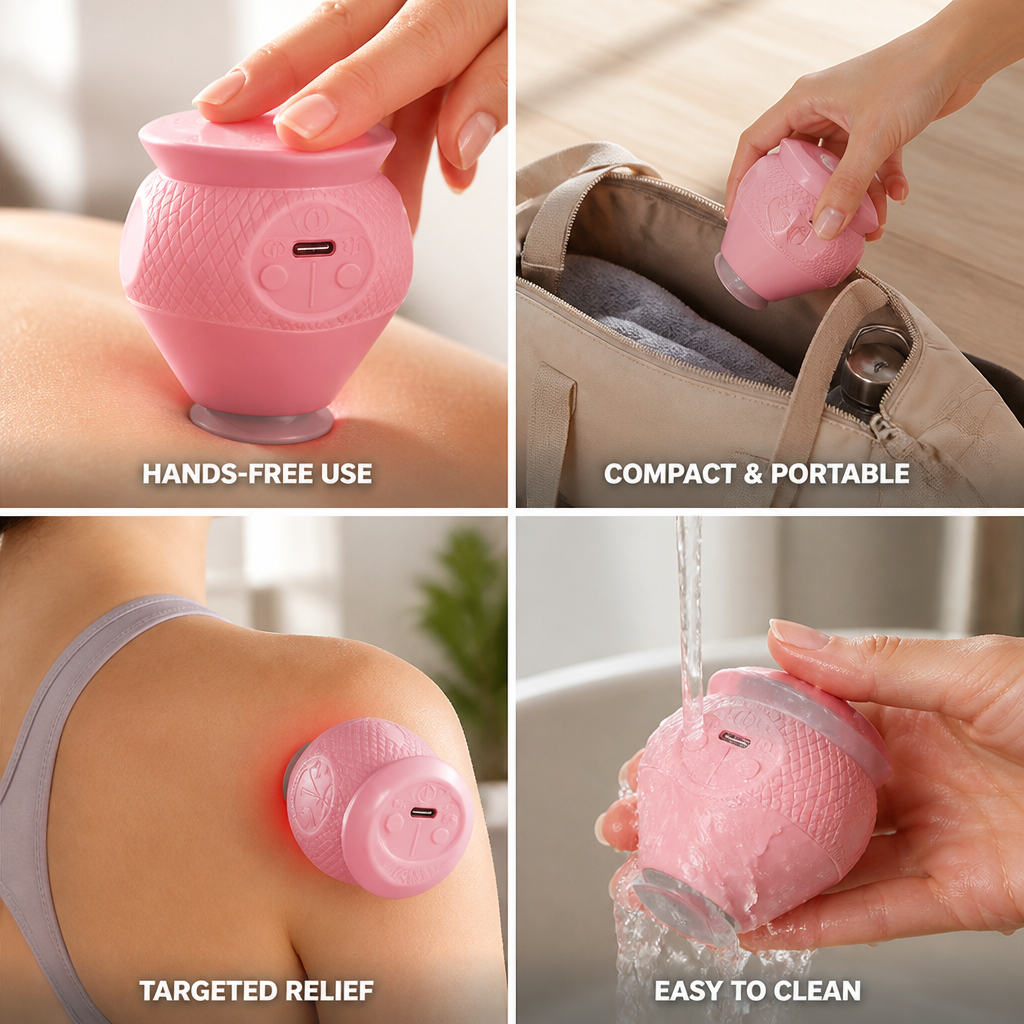 Massage Ball Trigger Point Suction Cup Back & Neck