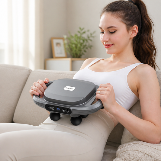 Massage Gun Deep-Tissue 6 Heads 9 Modes LCD Display