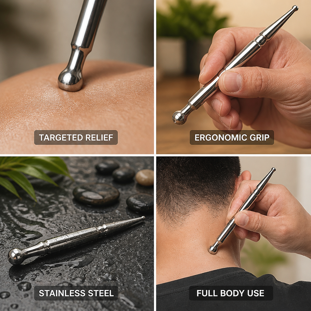 Massage Pen Stainless Steel Ergonomic Trigger Point