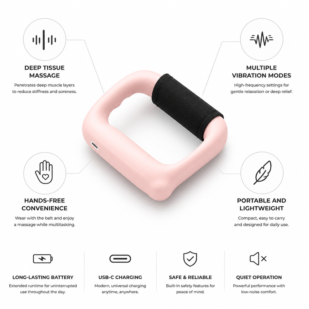Massage Ring Deep-Tissue Hands-Free USB-C