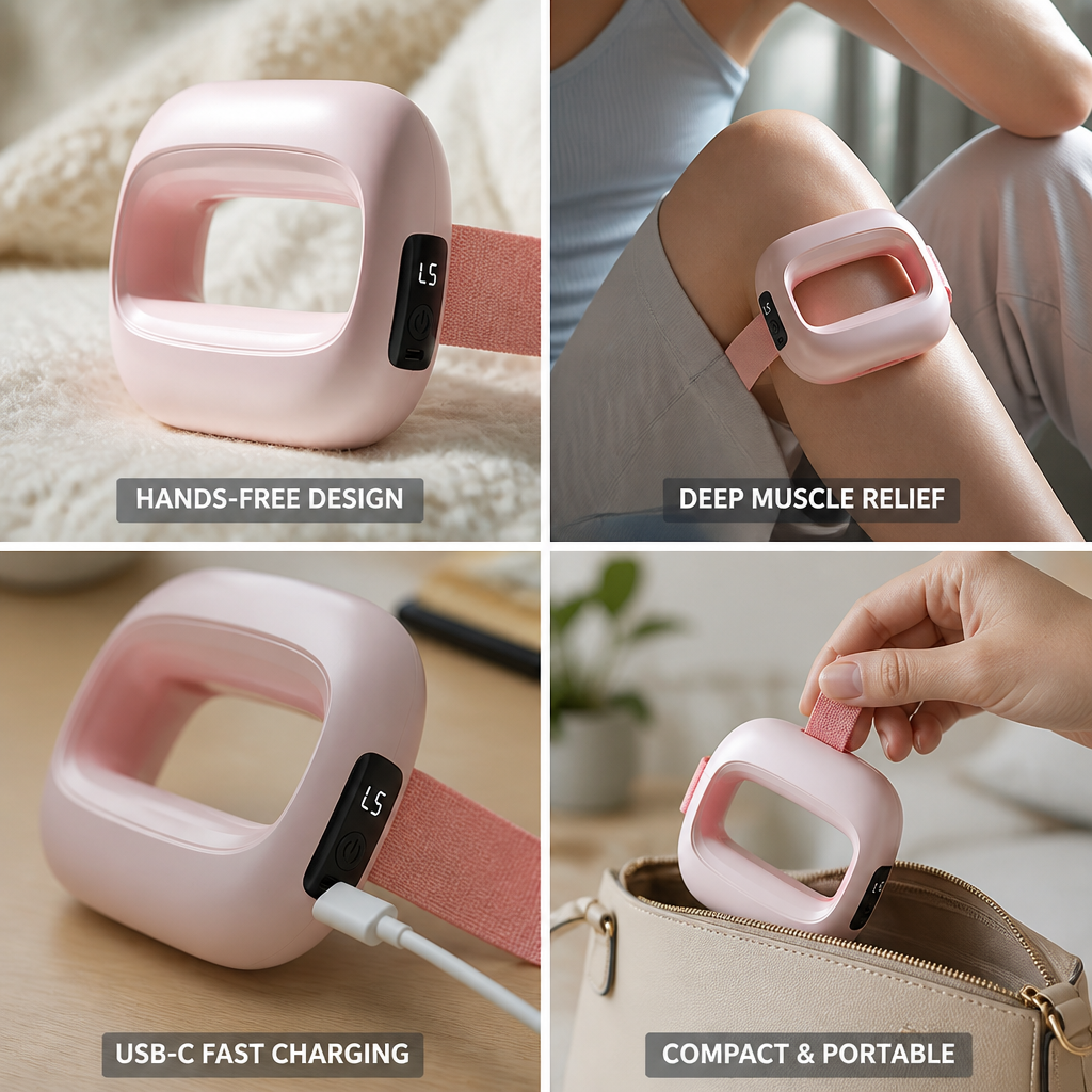 Massage Ring Hands-Free Deep Tissue USB-C Charging