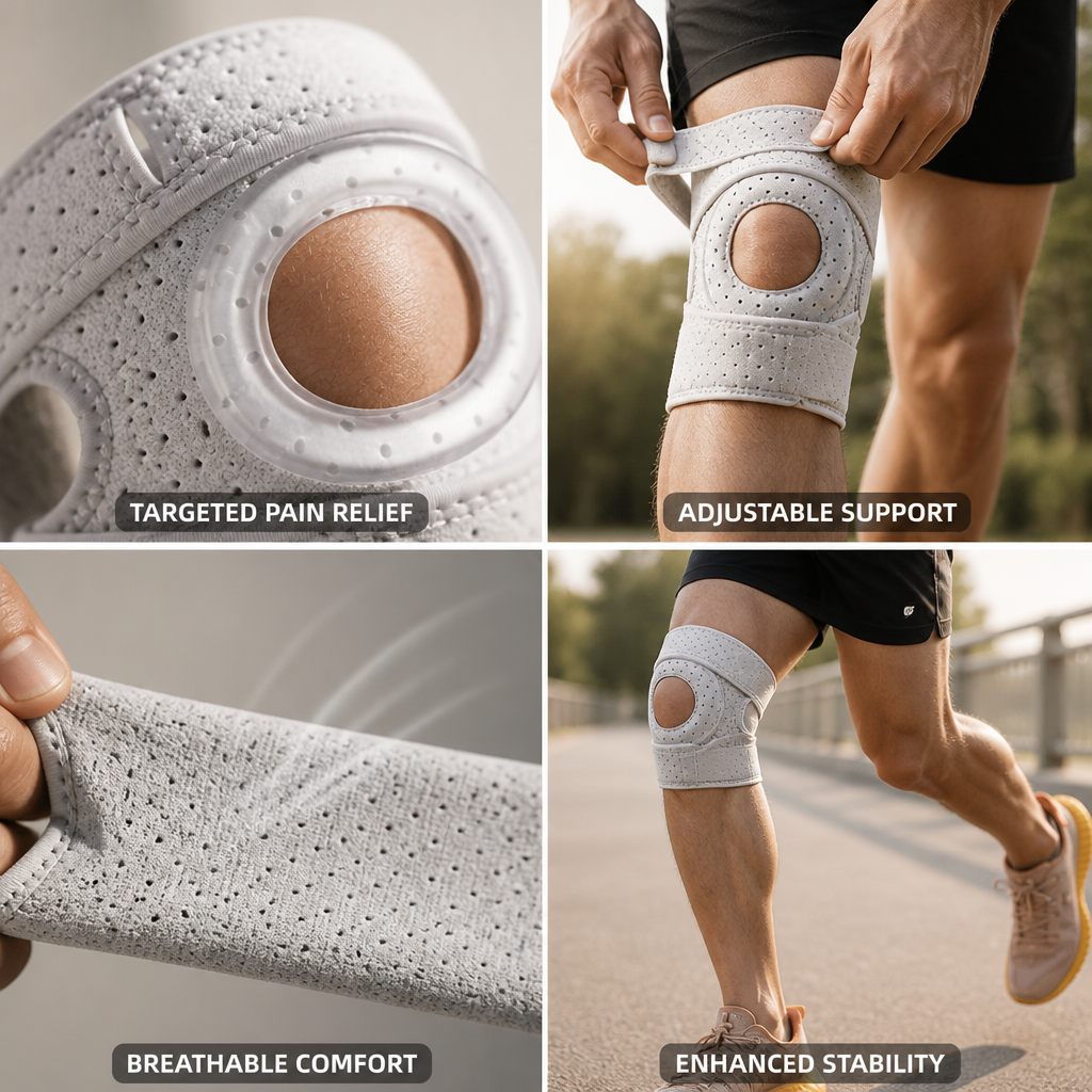 Medical-Grade Breathable Knee Brace (Open Patella)