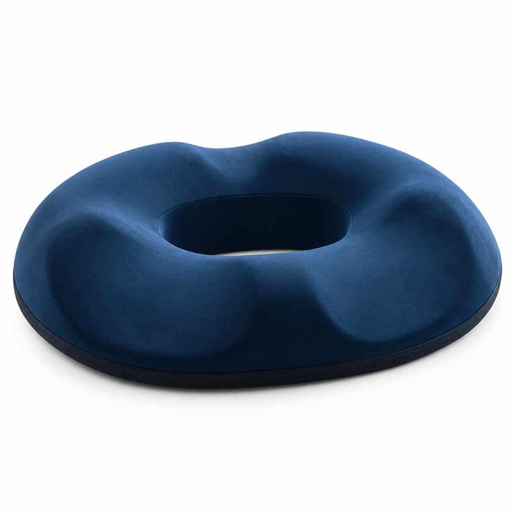 Memory Foam Seat Cushion Contoured U-Shaped Tailbone Relief