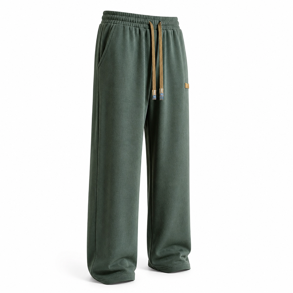 Men's Stretch Pants Super-Stretch Elastic Waistband & Pockets