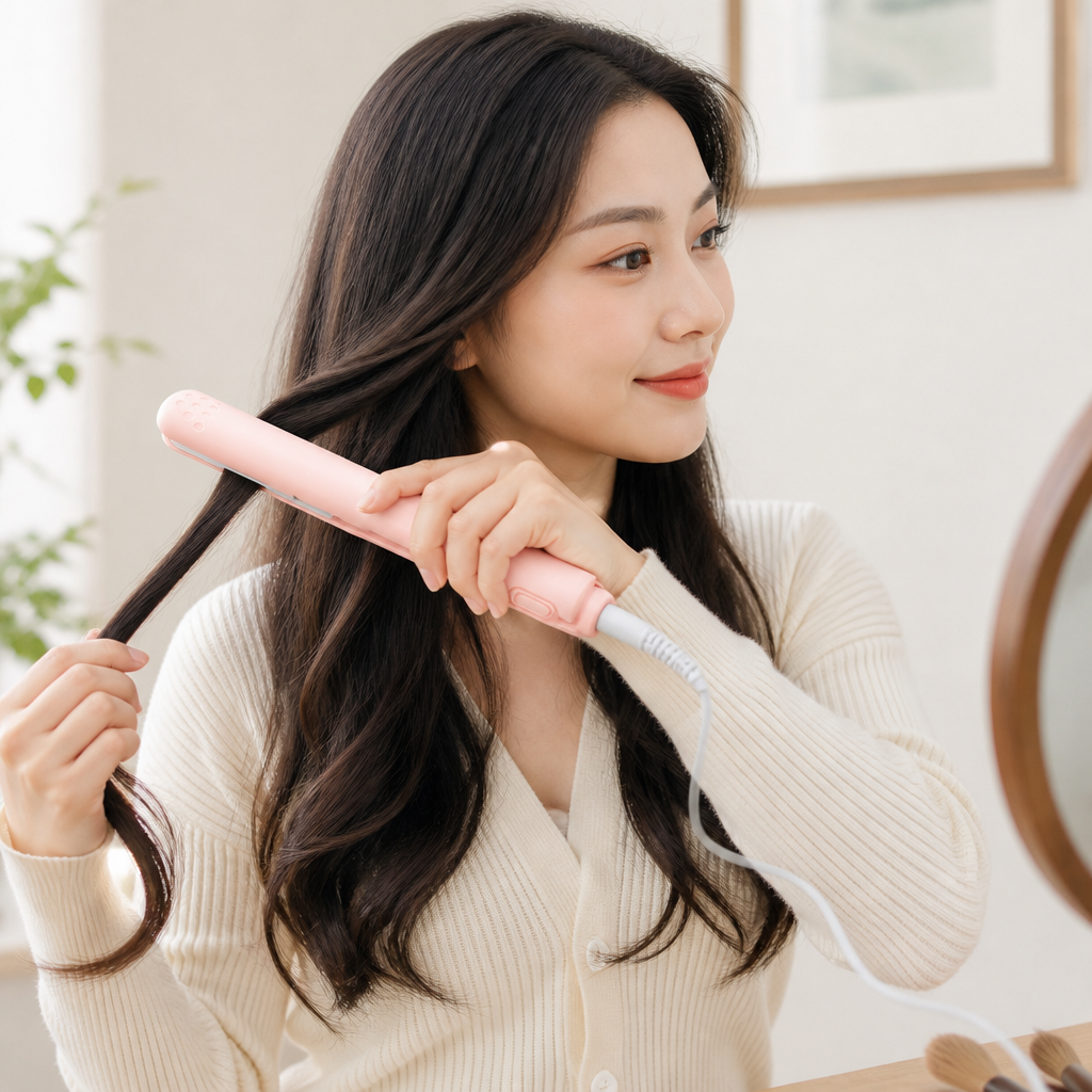 Mini Curling Iron Straightening & Curling Ceramic Portable