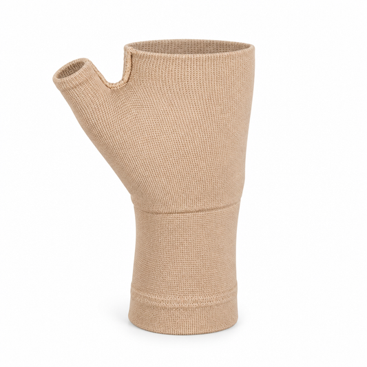 Multi-Zone Compression With Open-Fingertip Thumb Support Wrist Compression Sleeve