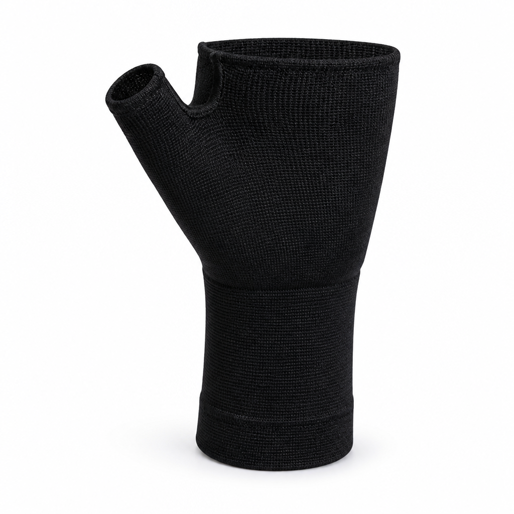 Multi-Zone Compression With Open-Fingertip Thumb Support Wrist Compression Sleeve