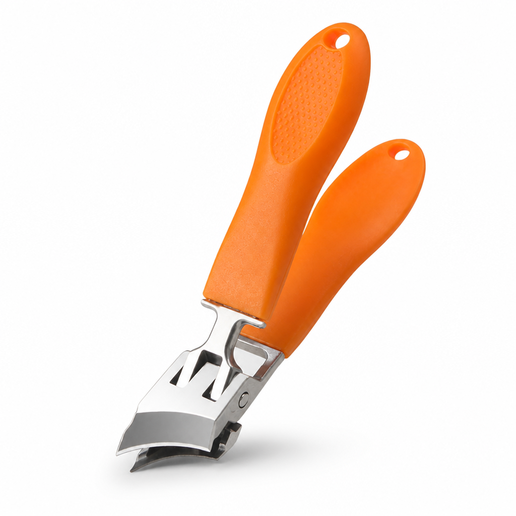 Nail Clipper Wide Opening Splatter Guard & Ergonomic Grip