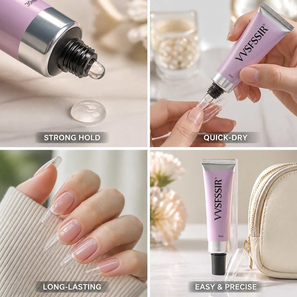 Nail Glue Gel Quick-Dry Strong Hold 30ml