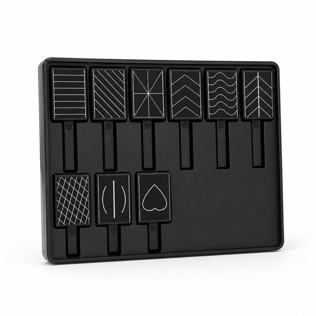 Nail Magnet Set 9 Cat Eye Styles & Wand Guide