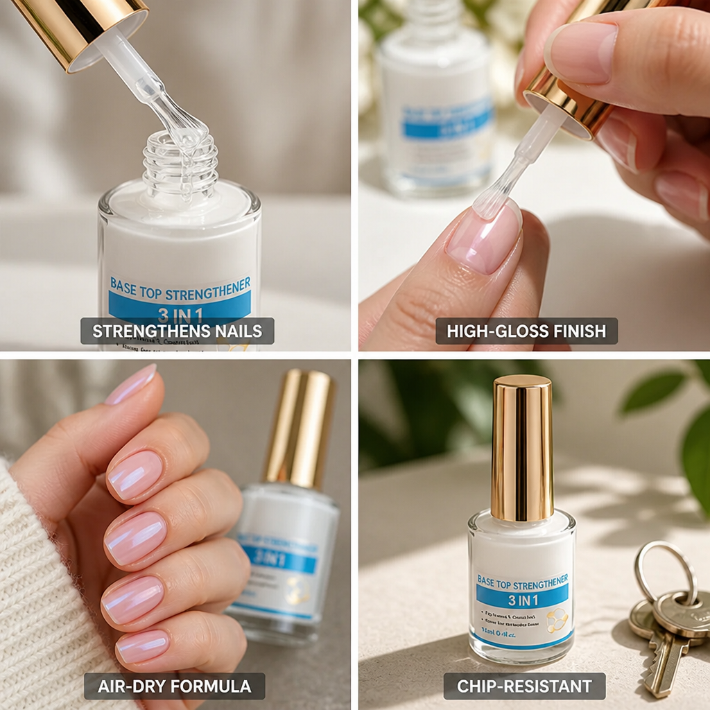 Nail Strengthener Fortifying Air-Dry Glossy Mirror Finish
