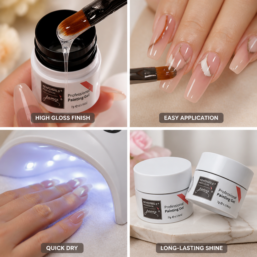 Nail Top Coat High-Gloss Quick-Dry Set of 2