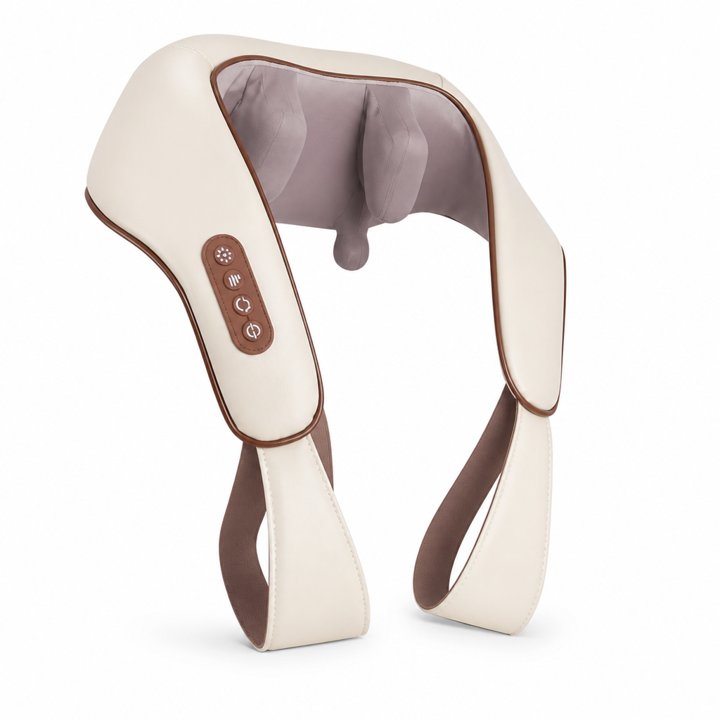 Neck & Back Massager Wireless Rechargeable Shiatsu & Heat