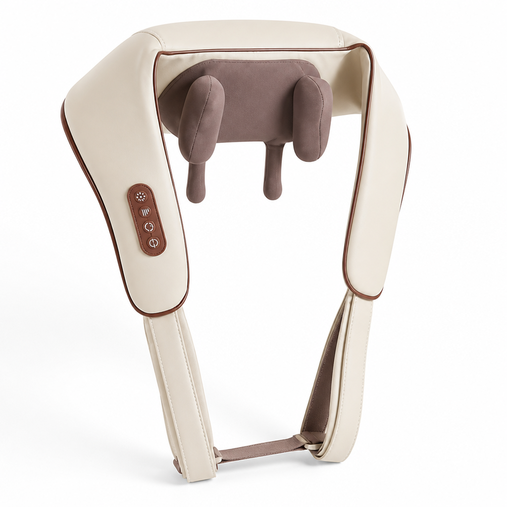 Neck & Back Massager Wireless Shiatsu Heat Therapy