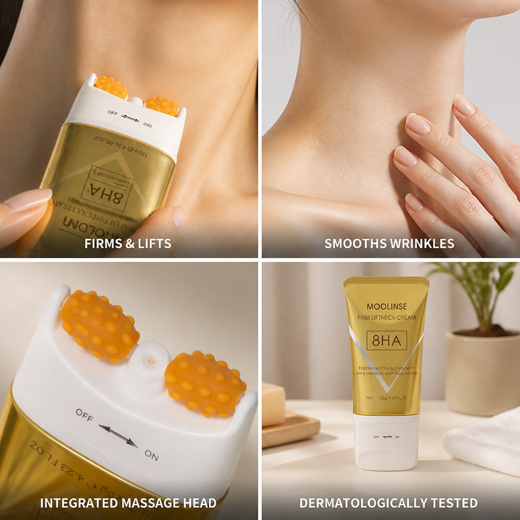 Neck Cream Integrated Massage Head Firming & Hydrating